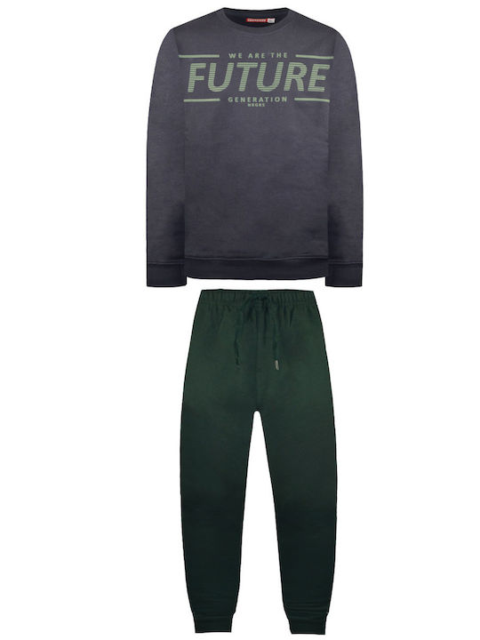 Energiers Kids Sweatpants Set Navy Blue 2pcs Fu...