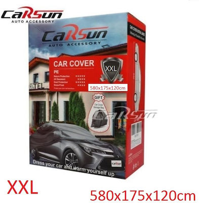 Carsun LA-1894 Car Covers with Carrying Bag 580x175x120cm Waterproof XXLarge with Elastic Straps