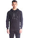 Φούτερ με Κουκούλα Μαύρο