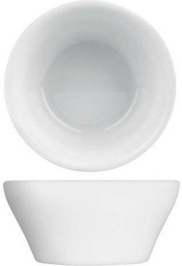 Ionia Artemis Serving Bowl Round Glass White with Diameter 7cm 12 Pieces