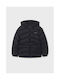 Mayoral Kids Quilted Jacket short with Lining & Protection Hood Navy Blue