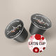 Sofos Kapseln Espresso Latin Cup Lateinischer Becher Lateinische Tasse Kompatibel mit Maschine Nespresso 10Mützen