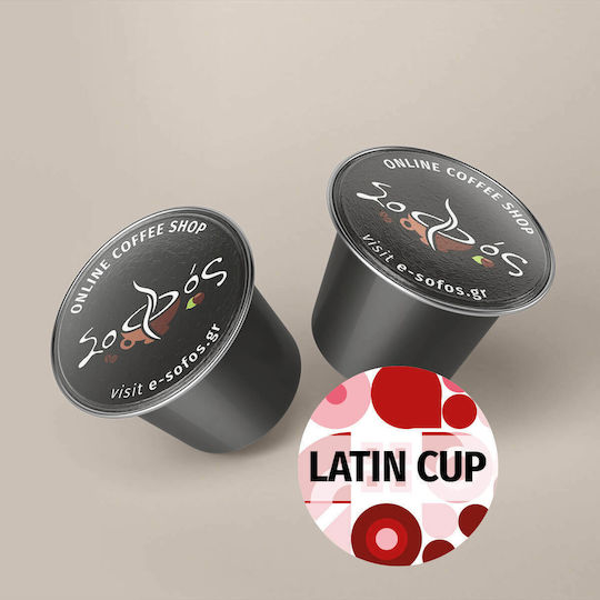 Sofos Kapseln Espresso Latin Cup Lateinischer Becher Lateinische Tasse Kompatibel mit Maschine Nespresso 10Mützen