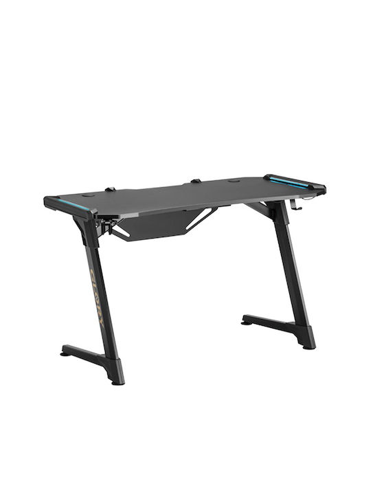 Glory Gaming Desk with Metal Legs Black L120xW60xH75cm