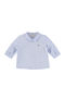 Kids Polka Dot Shirt Long Sleeve Light Blue Ecofriends