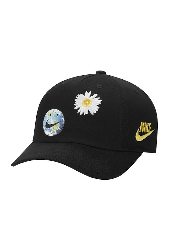 Nike Kids' Hat Jockey Fabric Heritage 86 Black