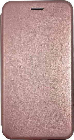 MyMobi Elegance Book Δερματίνης Ροζ Χρυσό (Huawei P40 Lite E)