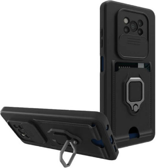 Bodycell Multifunction Задна корица Пластмаса с Каишка Черен ( Poco X3 NFC / X3 Pro)
