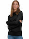 Pimba Women's Long Sleeve Turtleneck Sweater Black