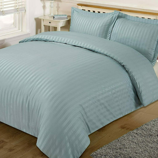 MayHome Σετ Μαξιλαροθήκες με Φάσα Πετρόλ 50x70εκ.