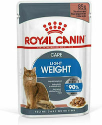 Royal Canin Care Light Weight Thin Slices in Gravy Υγρή Τροφή για Ενήλικες Γάτες σε Φακελάκι 85gr