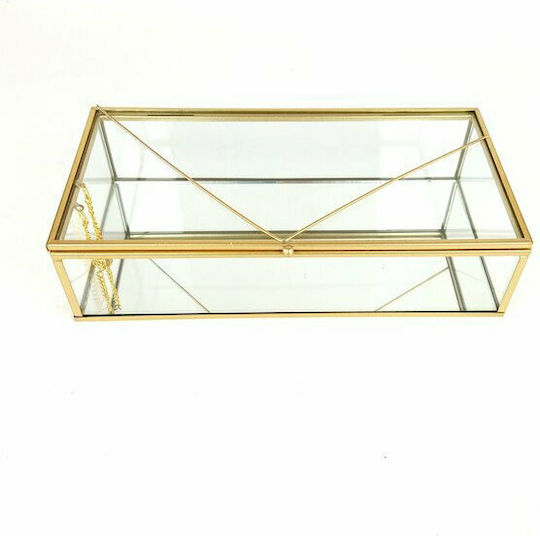 Faitakis Pack Διακοσμητικό Κουτί Γυάλινο 25x12.5x6cm