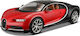 Bburago Bugatti Chiron Toy Car Chiron - Red-Black Scale 1:18 for 3+ Years