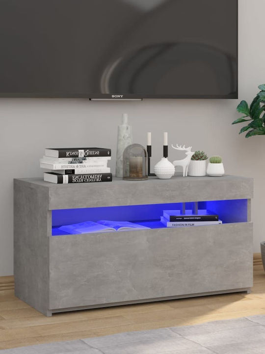 Έπιπλο Τηλεόρασης με Φωτισμό LED Γκρι Μ75xΠ35xΥ...