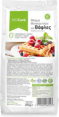 NoCarb Organic Product Mix for Waffle Sugar Free Fiber for Waffles Gluten Free 200gr