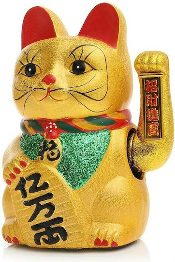 Decorative Cat made of Ceramic Maneki Neko 21cm 1pcs