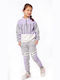 Εβίτα Copilăresc Set de pantaloni de trening Violet 2buc