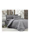 MayHome Bettwäsche-Set Einzel 160x240cm. Gray 3Stück