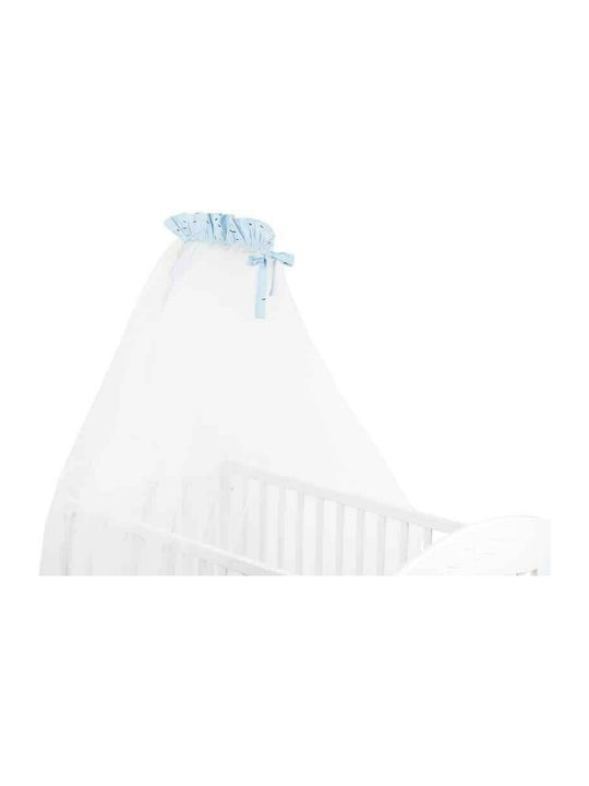 Kikka Boo Tulle Baby Crib Mosquito Net Bear With Me 480x200cm Blue