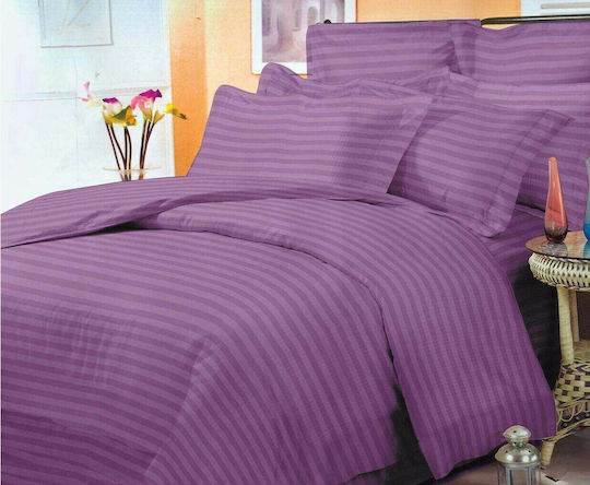MayHome Sheet Sets Single 160x240cm. Purple 3pcs