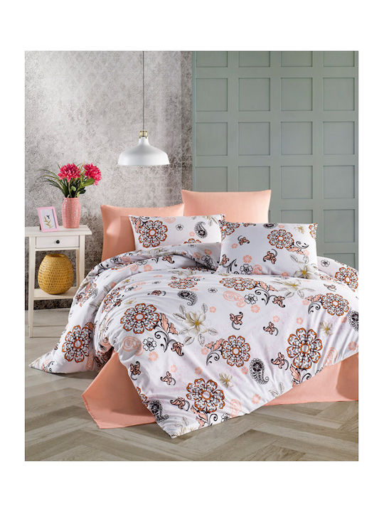 Mc Decor Olezka Σετ Σεντόνια Μονά 170x240εκ. Σομόν (3τμχ)