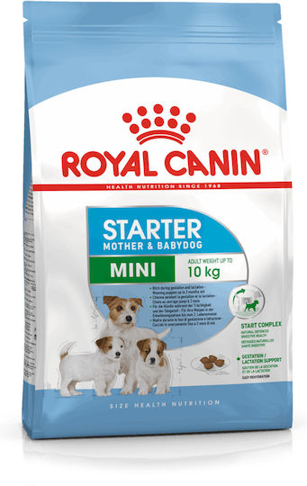 Royal Canin Starter Mother & Babydog Mini 4kg Dry Food Gluten-Free for Small Breed Puppies with Poultry and Rice