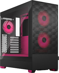 Fractal Design Pop Air Gaming Mini-Turm Computergehäuse mit RGB-Beleuchtung RGB Magenta Core