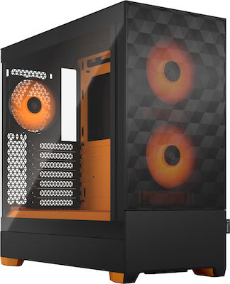 Fractal Design Pop Air Gaming Mini-Turm Computergehäuse mit RGB-Beleuchtung RGB Orange Core