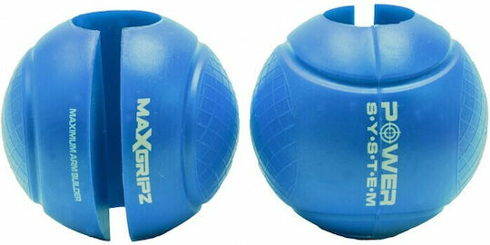 Power System 4058 Max Gripz Globe Λαβές για Μπάρες Άρσης Βαρών 2τμχ Μπλε