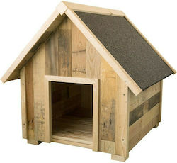 Copele Wooden Brown Dog House 65x74x75cm Copele Wooden Brown Dog House 65x74x75cm