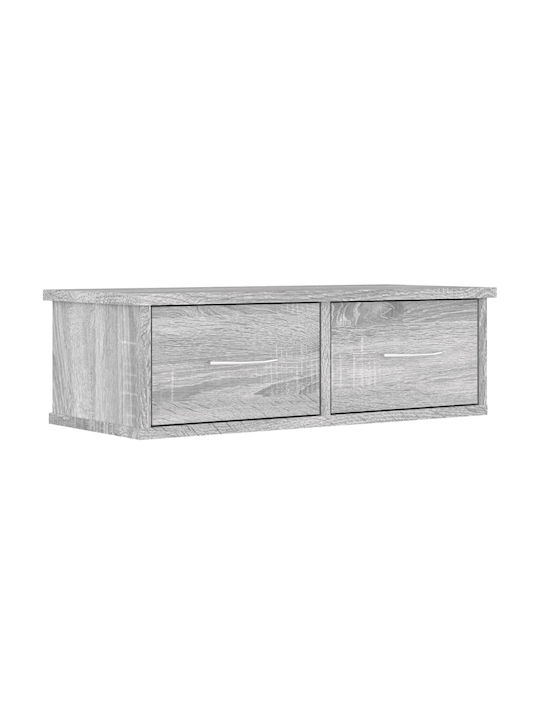 Wall Chipboard Cabinet Γκρι 60x26x18.5cm