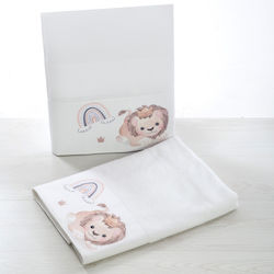 Bellissimo Lion Christening Oilcloths 3 Pieces