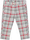 Trousers red-grey plaid Birba Trybeyond 999 32050 00 95W Girl