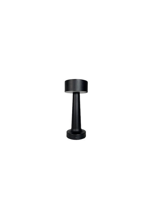 Lucas LED Επαναφορτιζόμενο Outdoor Desktop Lamp Built-In Led Black