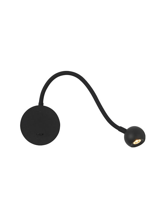Viokef Sebastian Single LED Warm White Spot in Black Color