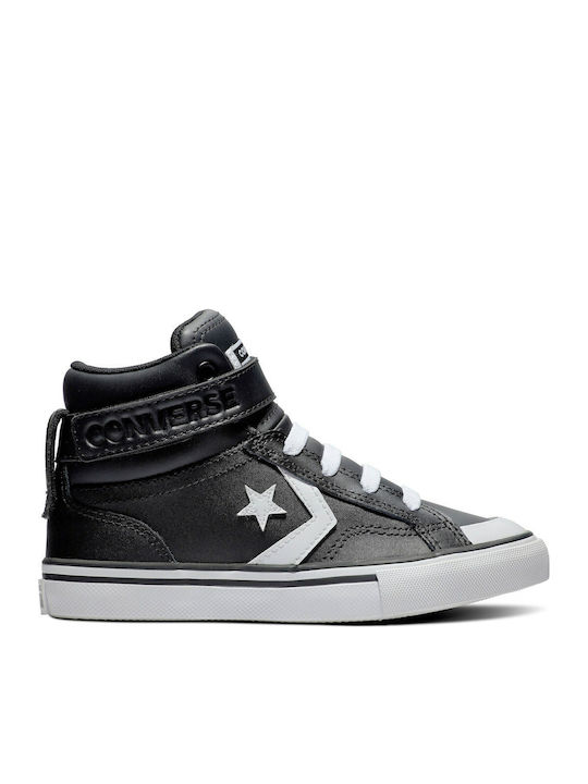 Youth Pro Blaze Strap Kids Sneakers High with Scratch Black