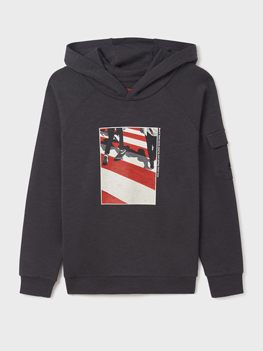 Kids Sweatshirt with Hood Gray Brothers