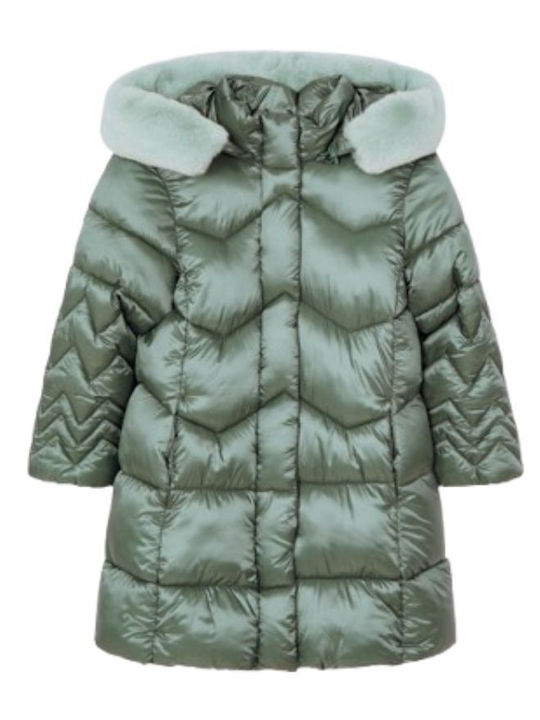 Ecofriends Kinderparkas Lang Mit Kapuze Grün