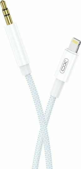XO NBR211A Braided la Cablu Lightning Alb 1m (16.005.0195)