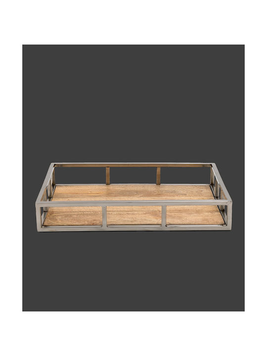 La Vista Metallic / Wooden Wedding Tray Brown