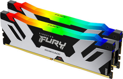 Kingston Fury Renegade RGB 32GB DDR5 RAM with 2 Modules (2x16GB) and 6400 Speed for Desktop