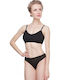 Norddiva Lingerie Unterwäsche-Set für Damen Sport-BH mit Brasilien Schwarz Tiffani