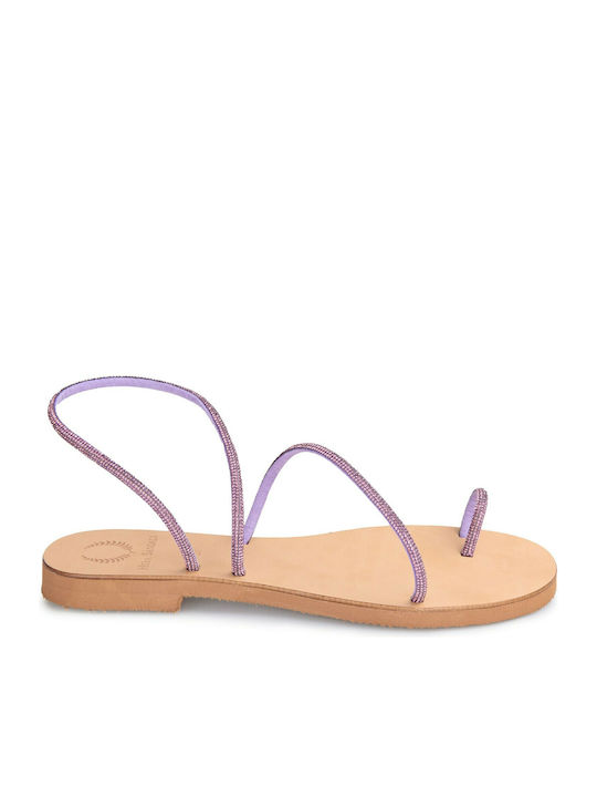 Sandale Casual Damă de Piele Violet
