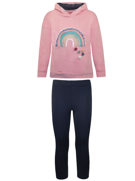 Energiers Kinder Set mit Leggings Winter 2Stück Rosa