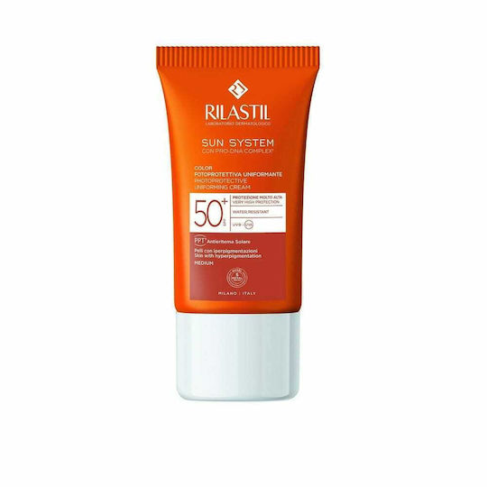Rilastil Sun System Photoprotective Uniforming Sonnencreme Creme Gesicht SPF50 50ml