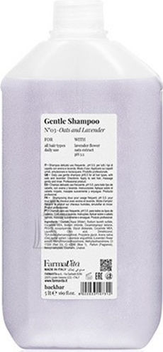 Farmavita Pro Back Bar No3 Gentle Σαμπουάν Ενυδάτωσης & Βαθύ Καθαρισμού για Όλους τους Τύπους Μαλλιών 5000ml