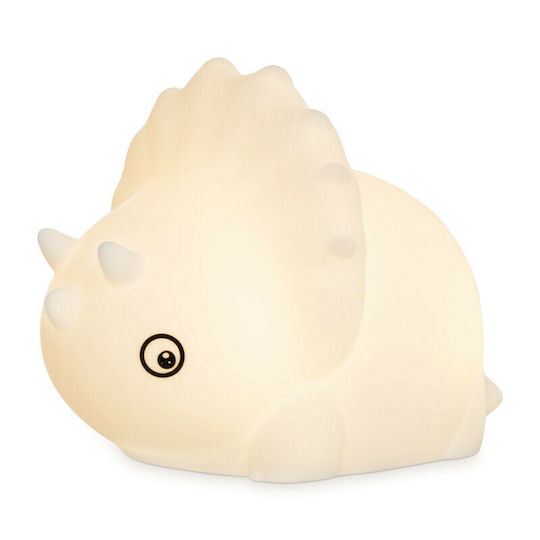 Navaris Led Kids Decorative Lamp Dino Triceratops White