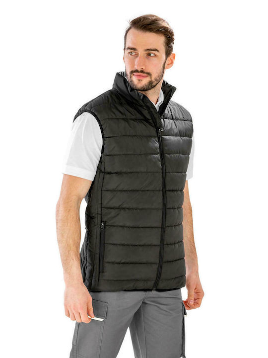Result Men's Sleeveless Puffer Jacket Black