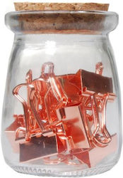 Next Κλιπς Μεταλλικά Document Clip Rose Gold 19mm Ροζ 15τμχ