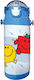 CHartini Poli Kids Water Bottle Mr. Men and Little Miss Plastic with Straw Blue 450ml